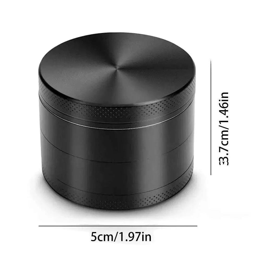 4-Layer Metal Herb Grinder with Magnetic Lid – Manual Spice Mill-United States / 1.6inch-40mm