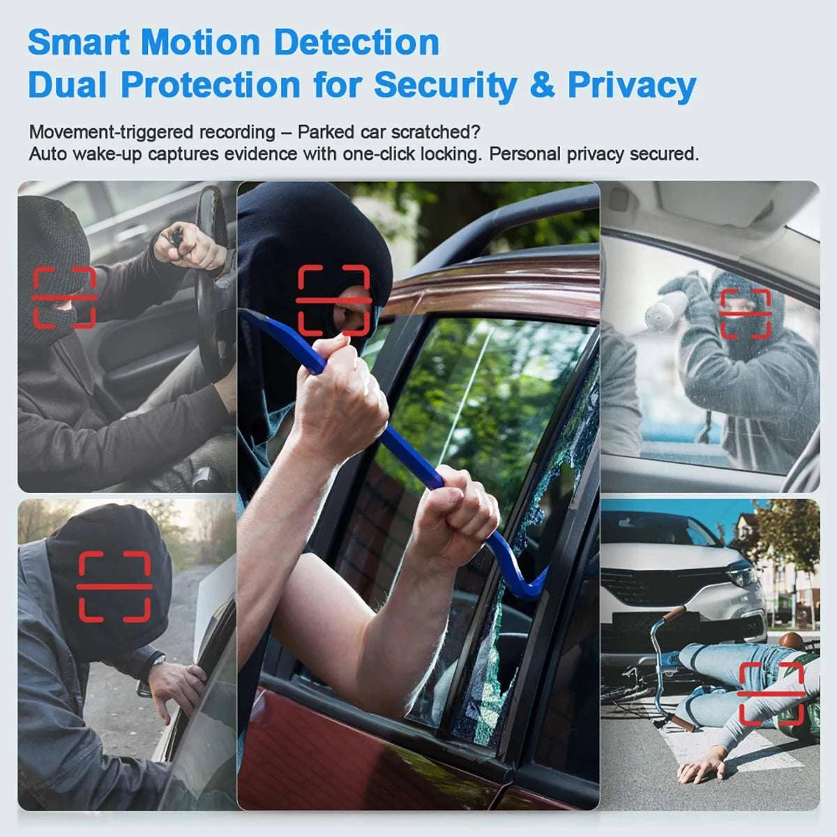 4-Lens 360° Dash Cam with Night Vision & 24H Parking Monitor-4-channel / 128G