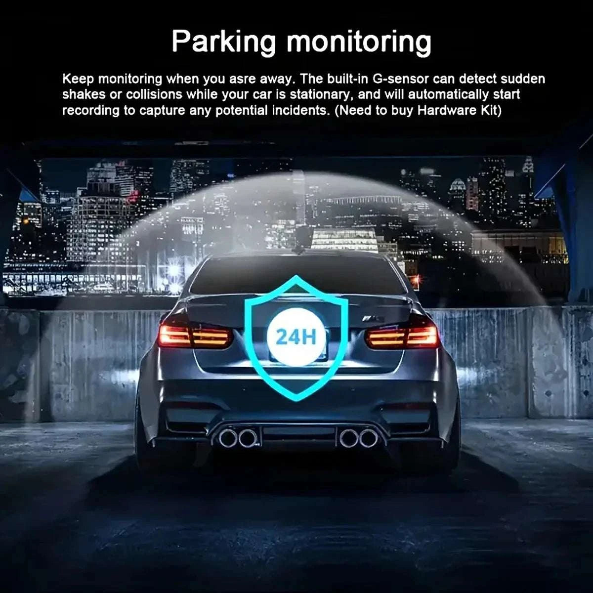 4-Lens 360° Dash Cam with Night Vision & 24H Parking Monitor-4-channel / 128G