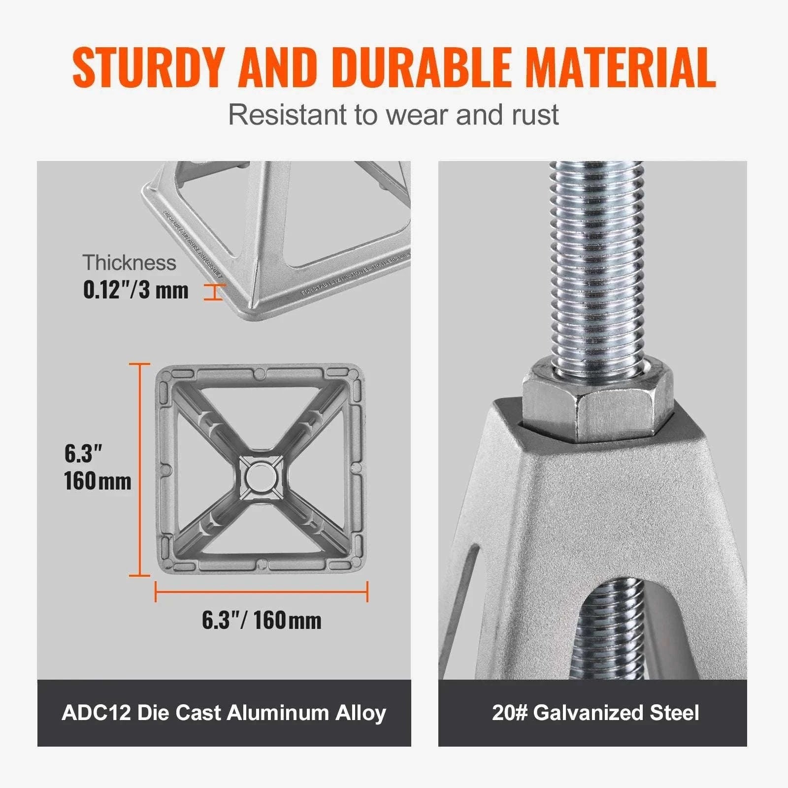 4 Pack RV Stabilizer Jacks 6000 lbs Adjustable Aluminum Leveling-france