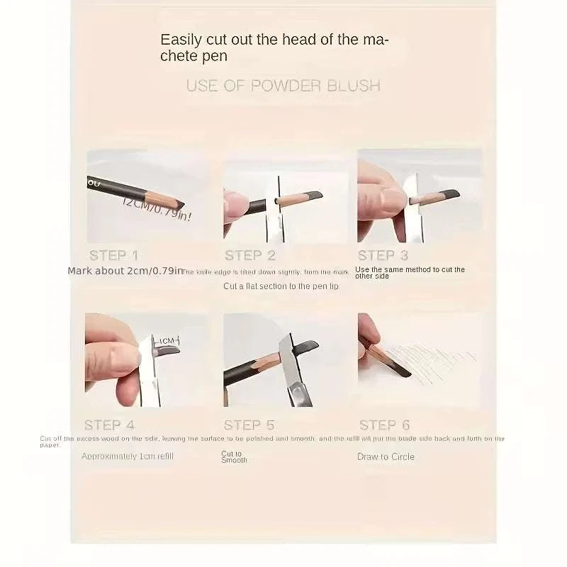 4 Pack Waterproof Eyebrow Pencils with Spoolie for Natural Brows-4Pcs / United States / 40g