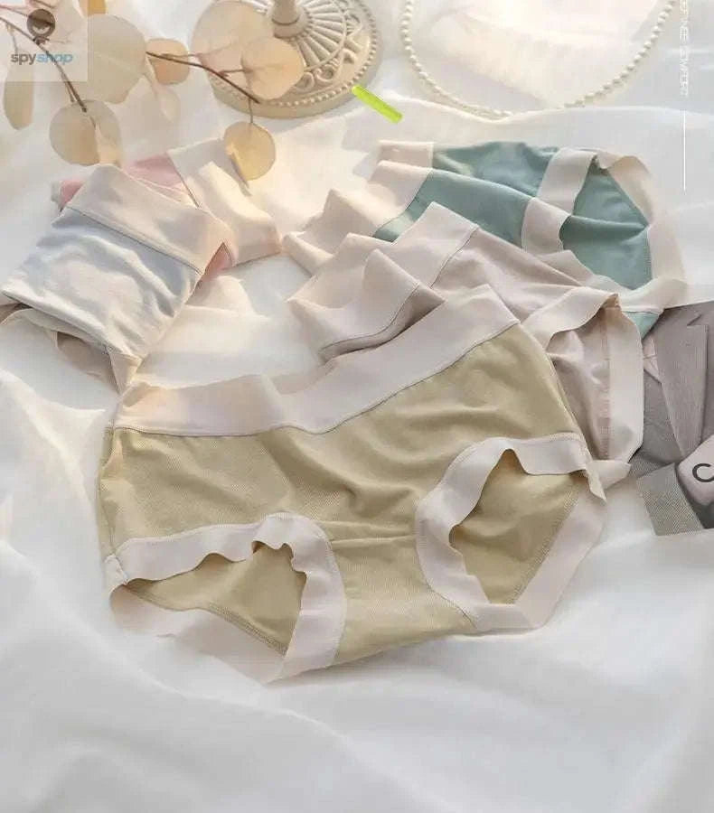 4-Pack Women's Seamless Modal Briefs-L / YellowGreenGrayApri / 4pcs