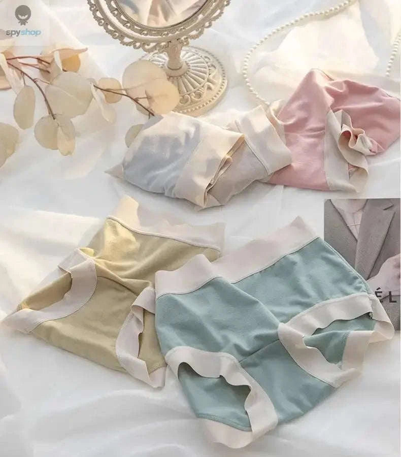 4-Pack Women's Seamless Modal Briefs-L / YellowGreenGrayApri / 4pcs