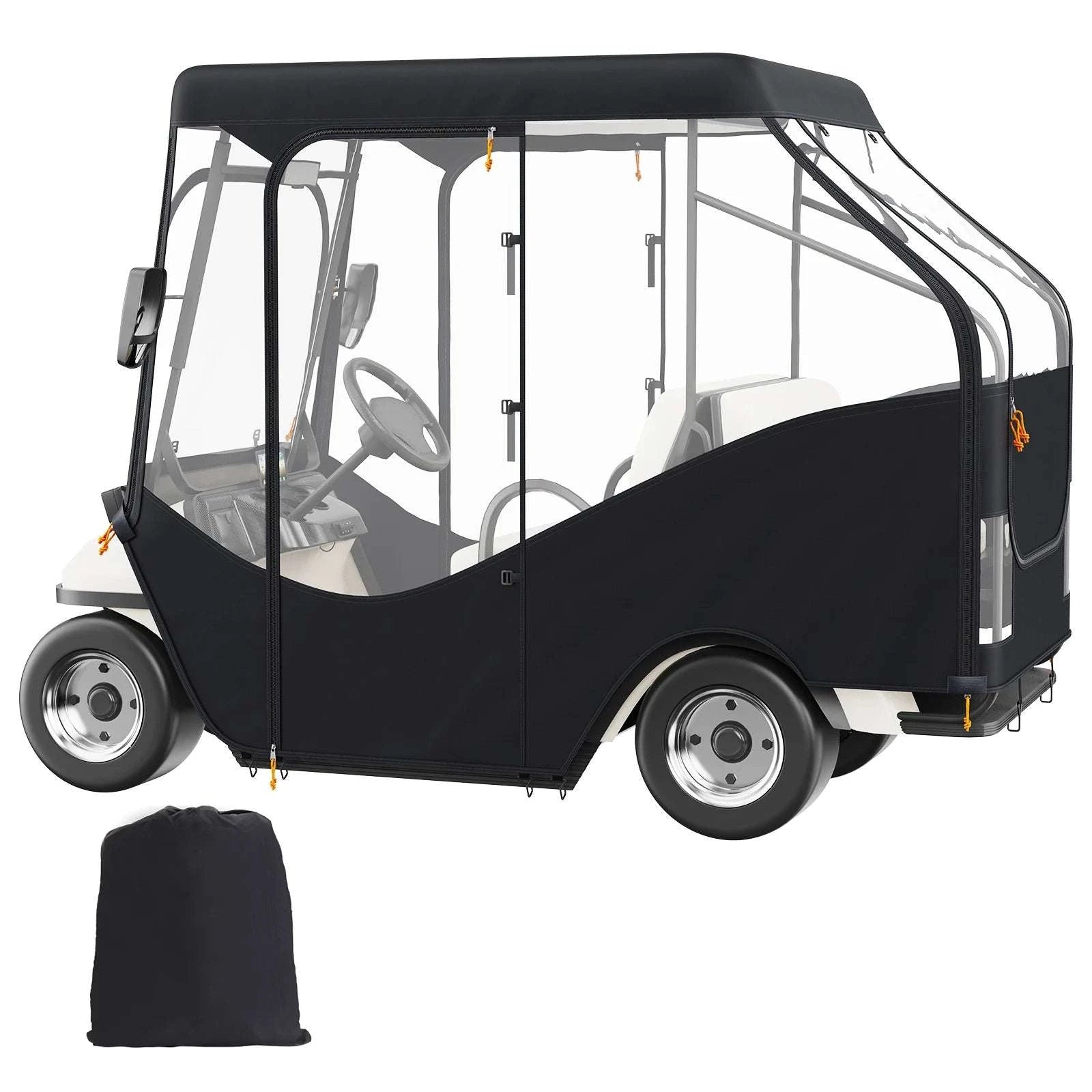 4-Passenger Golf Cart Enclosure with Clear Windows Weather Cover-4SEATS / United States