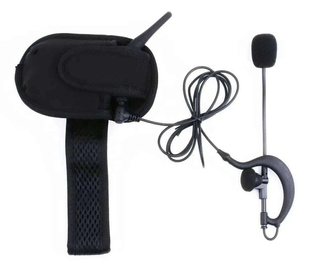 4-Person Referee Intercom Headset V4C 1200m Full Duplex Bluetooth-V4Cx4 add Handbag