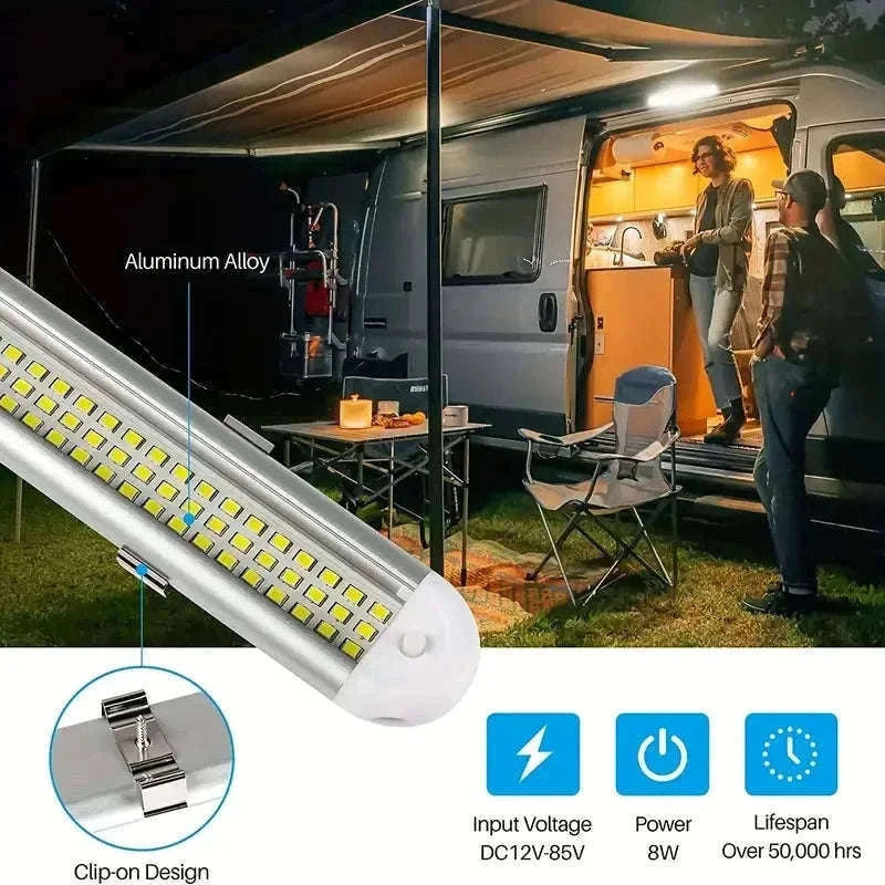 4-Piece 12V 24V LED Interior Light Bar Set for Trunk, Van, RV and Trailer-JX3385-4