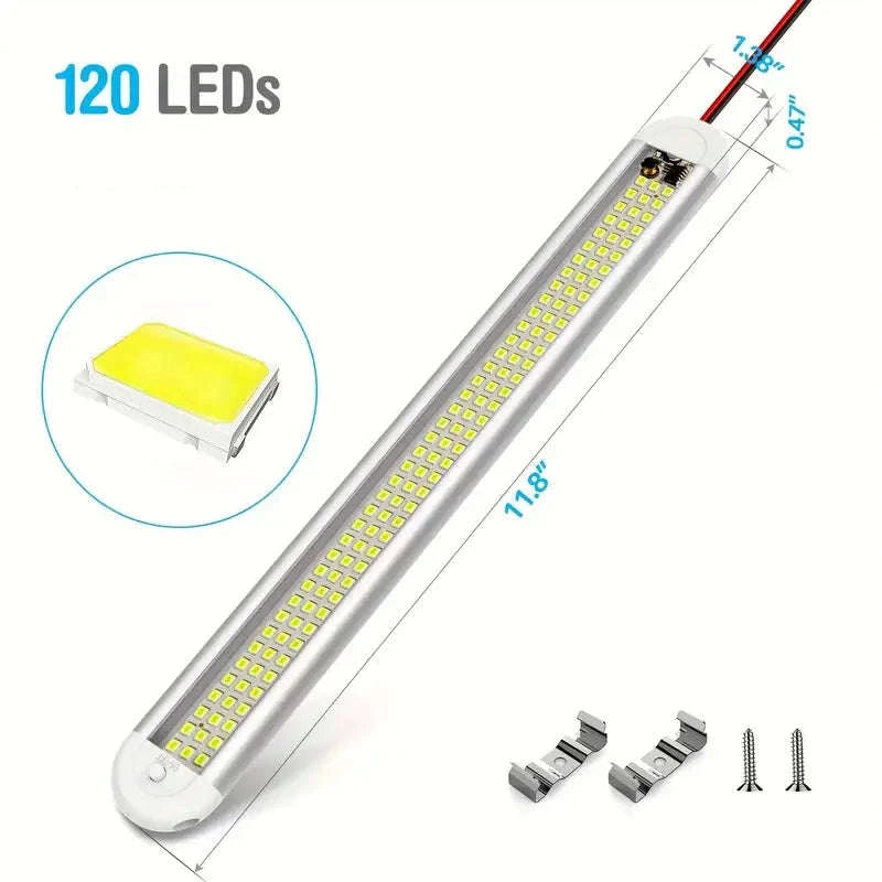 4-Piece 12V/24V LED Interior Light Bar Set-JX3385-4 / China Mainland