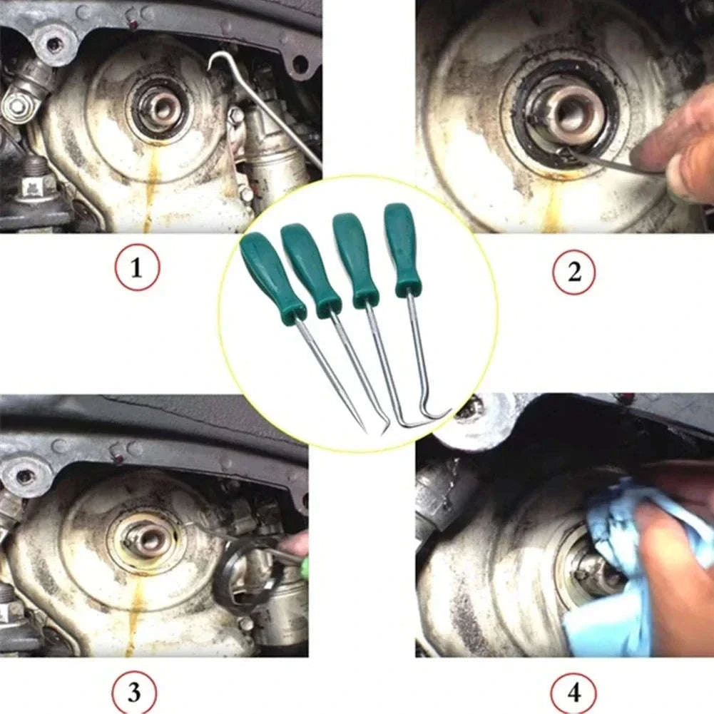 4-Piece 135mm Oil Seal Screwdrivers Set for Car Repair-Default Title