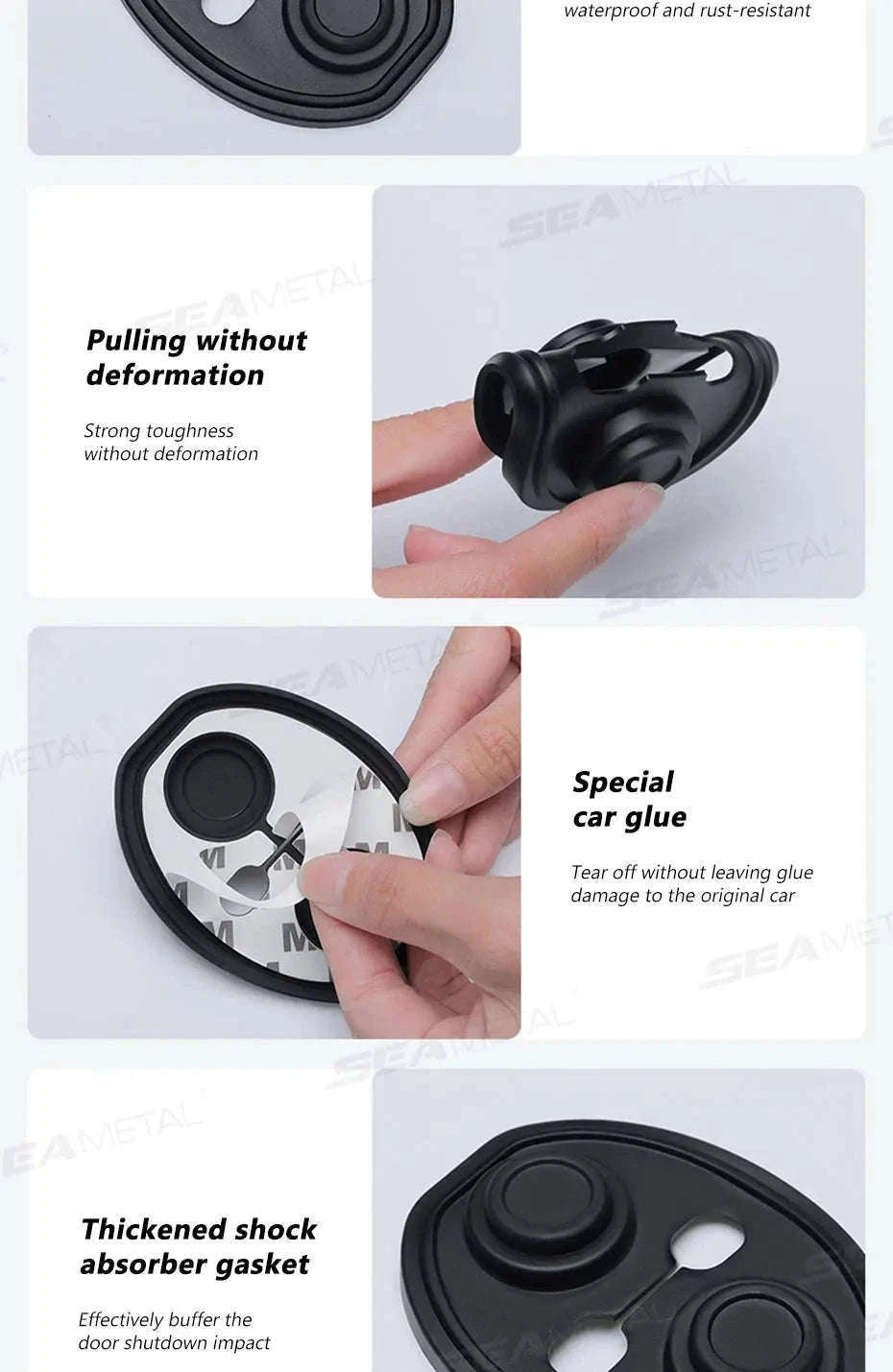 4-Piece Car Door Lock Protector Cover-4pcs