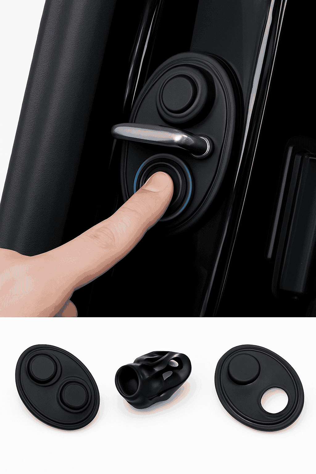 4-Piece Car Door Lock Protector Cover-4pcs