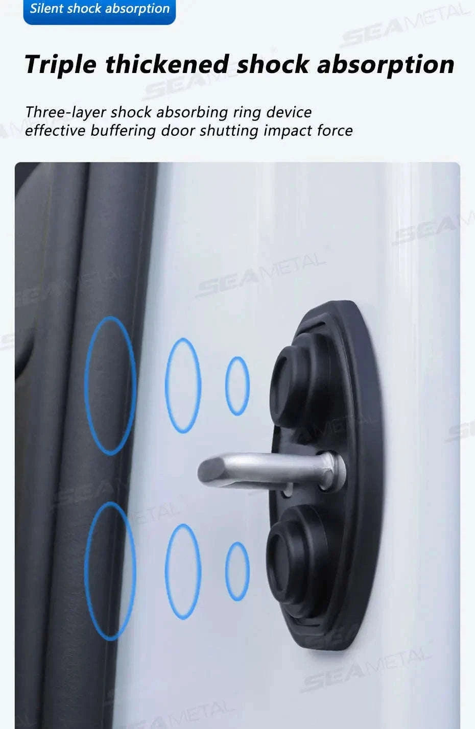 4-Piece Car Door Lock Protector Cover-4pcs