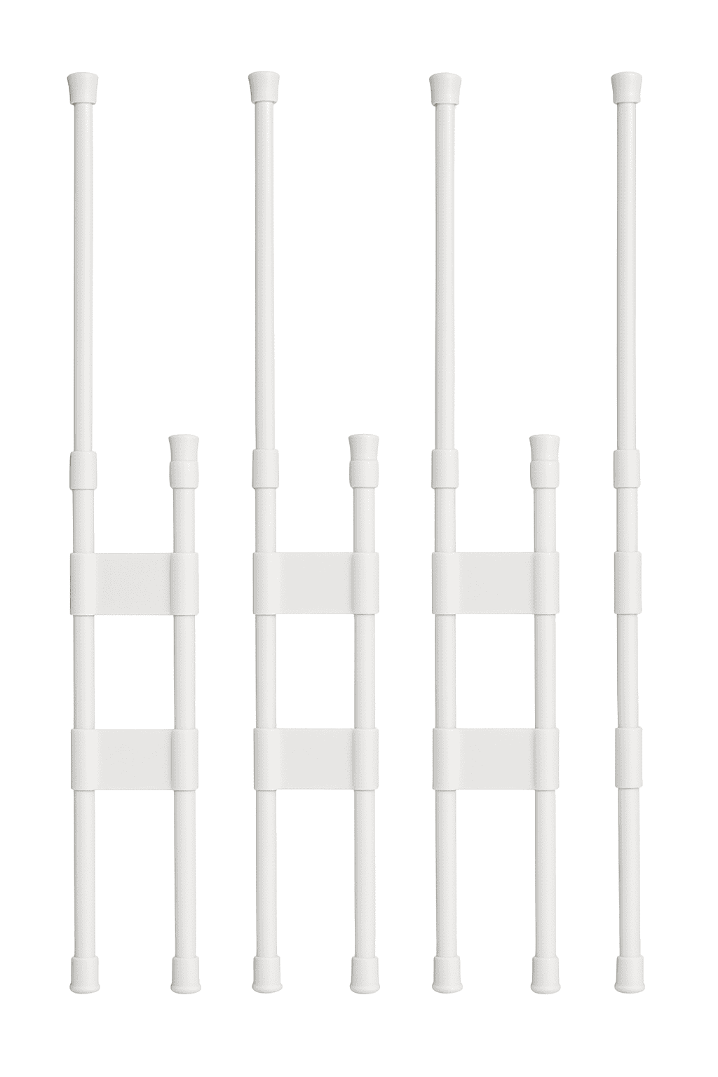 4-Piece RV Refrigerator Bar Set Adjustable Tension Storage Rods-4PCS