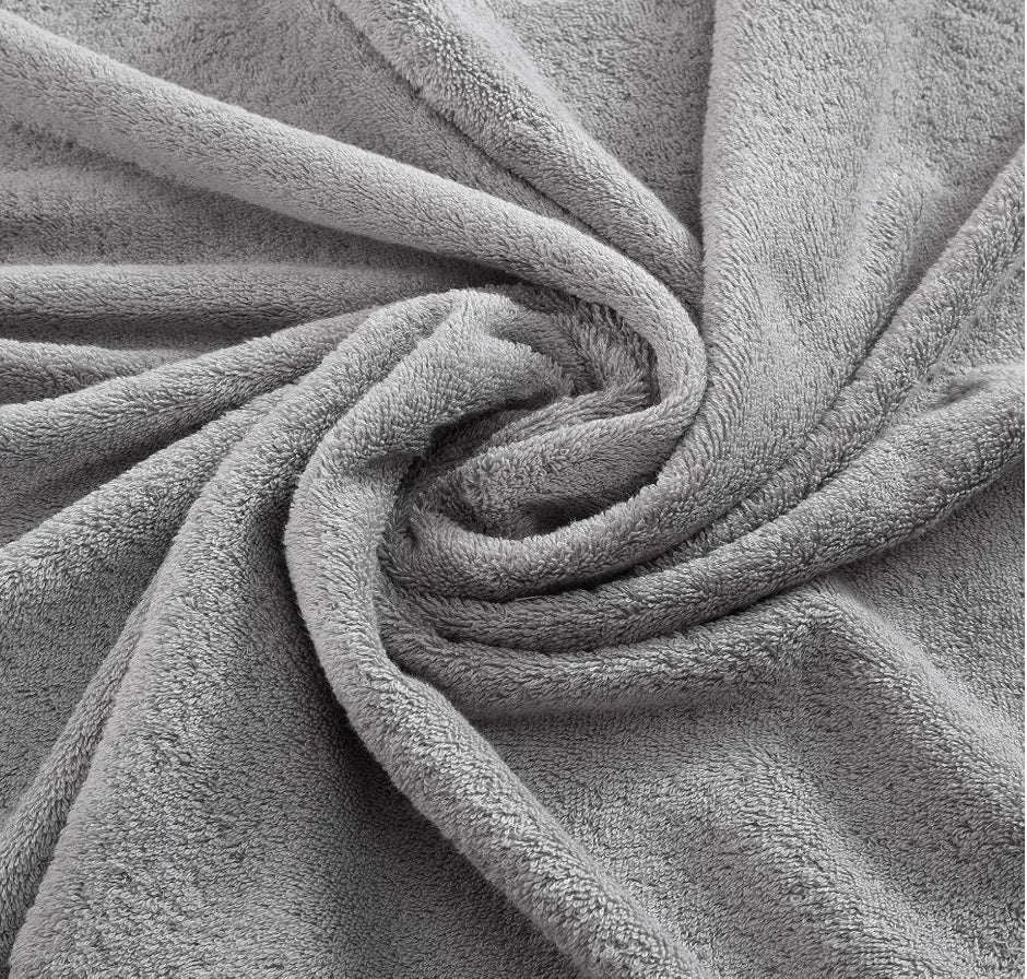 4-Piece Turkish Cotton Washcloths Towel Set-Light Grey / United States