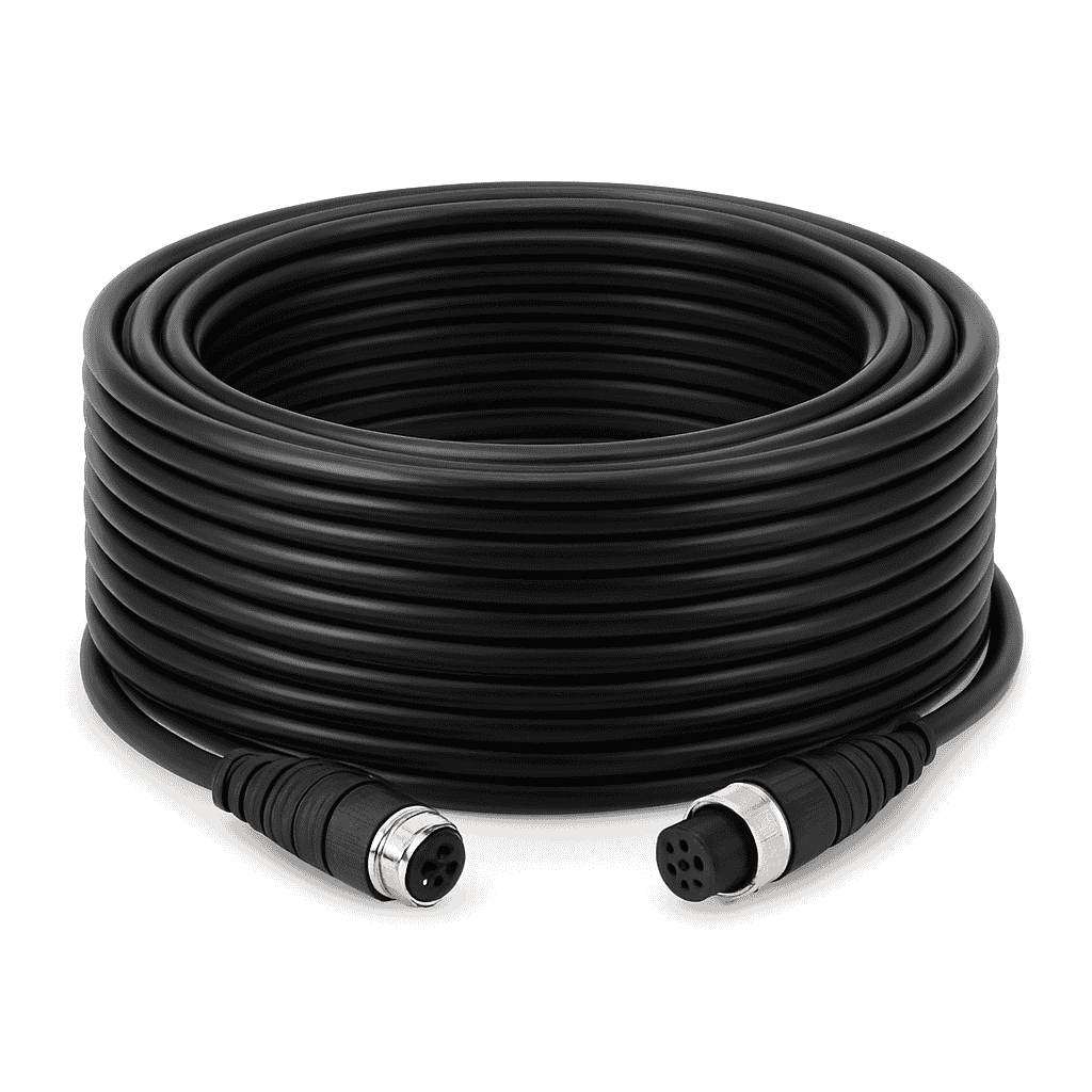 4-Pin Aviation Extension Video Cable for Vehicle Camera Monitor Connection-15m