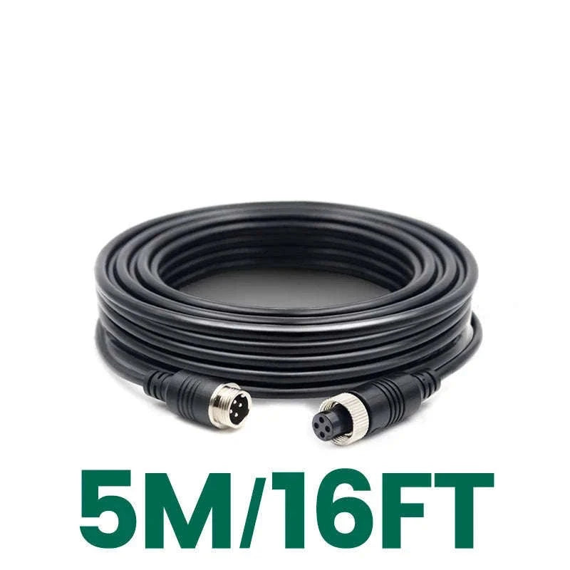 4-Pin Aviation Extension Video Cable for Vehicle Camera Monitor Connection-15m