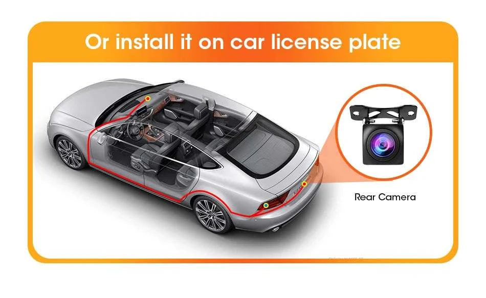 4‑Pin Rear View Backup Camera 1080P Waterproof Night Vision-For 4pin DVR