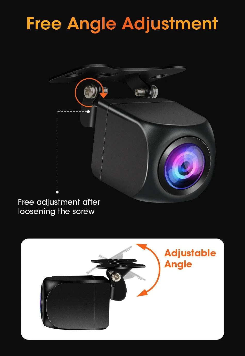 4‑Pin Rear View Backup Camera 1080P Waterproof Night Vision-For 4pin DVR