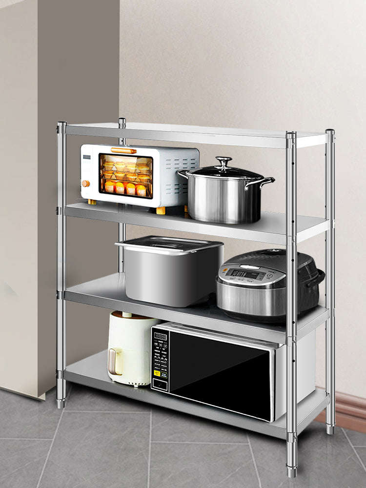 4-Tier Stainless Steel Storage Rack Shelf-4 Tier 58.5in x 17in / Germany