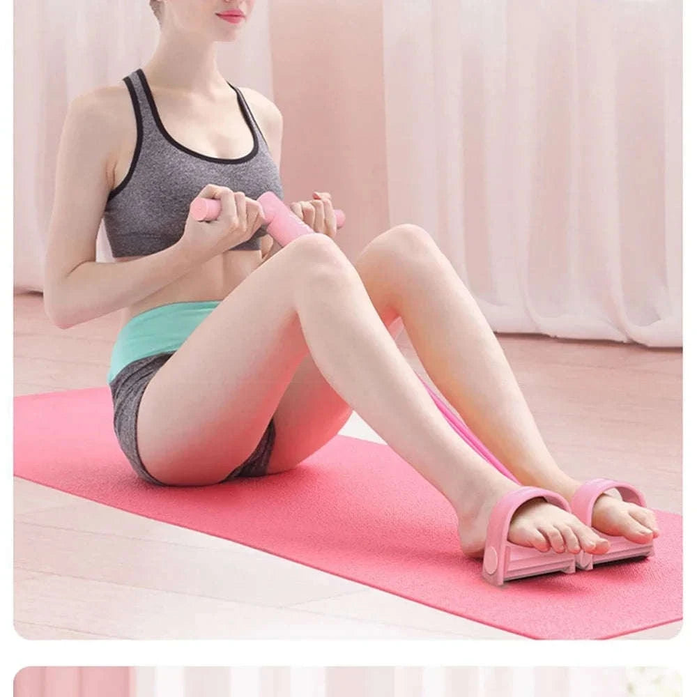 4‑Tube Resistance Bands Yoga Pedal Puller for Home Fitness-C058-5 Blue 1PCS / China Mainland