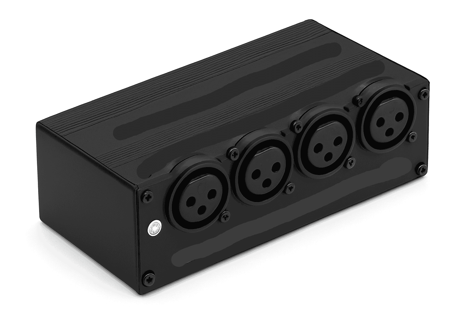 4-Way XLR Balanced Audio Splitter Box – 1 Input to 4 Outputs-Mode A