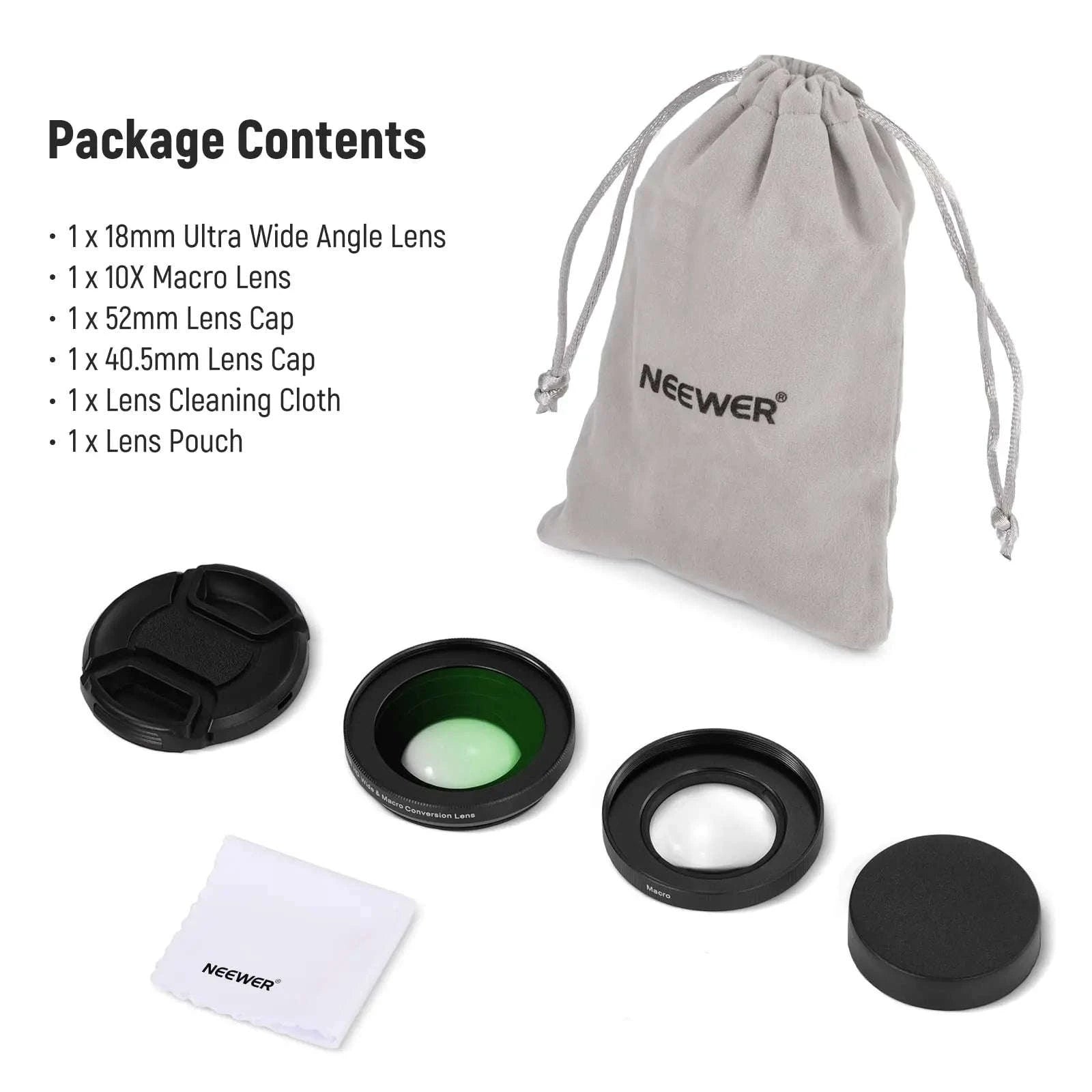 40.5mm 2-in-1 Wide Angle & 10X Macro Lens for Sony ZV-E10 ZV-1F-China Mainland
