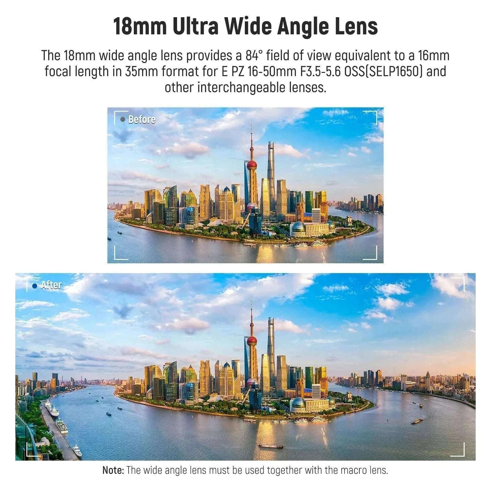 40.5mm 2-in-1 Wide Angle & 10X Macro Lens for Sony ZV-E10 ZV-1F-China Mainland