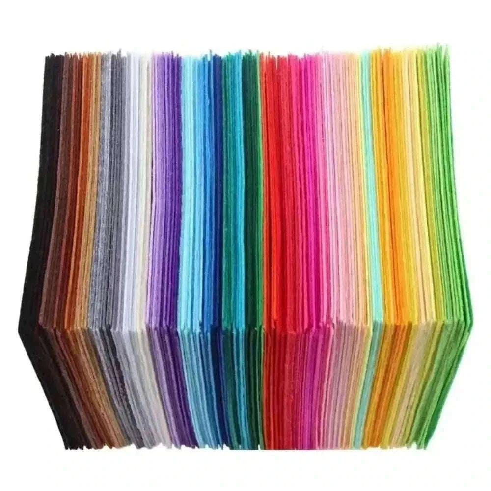 40-Color Soft Felt Fabric Sheets for DIY Crafting-15x15cm 40pcs / China Mainland