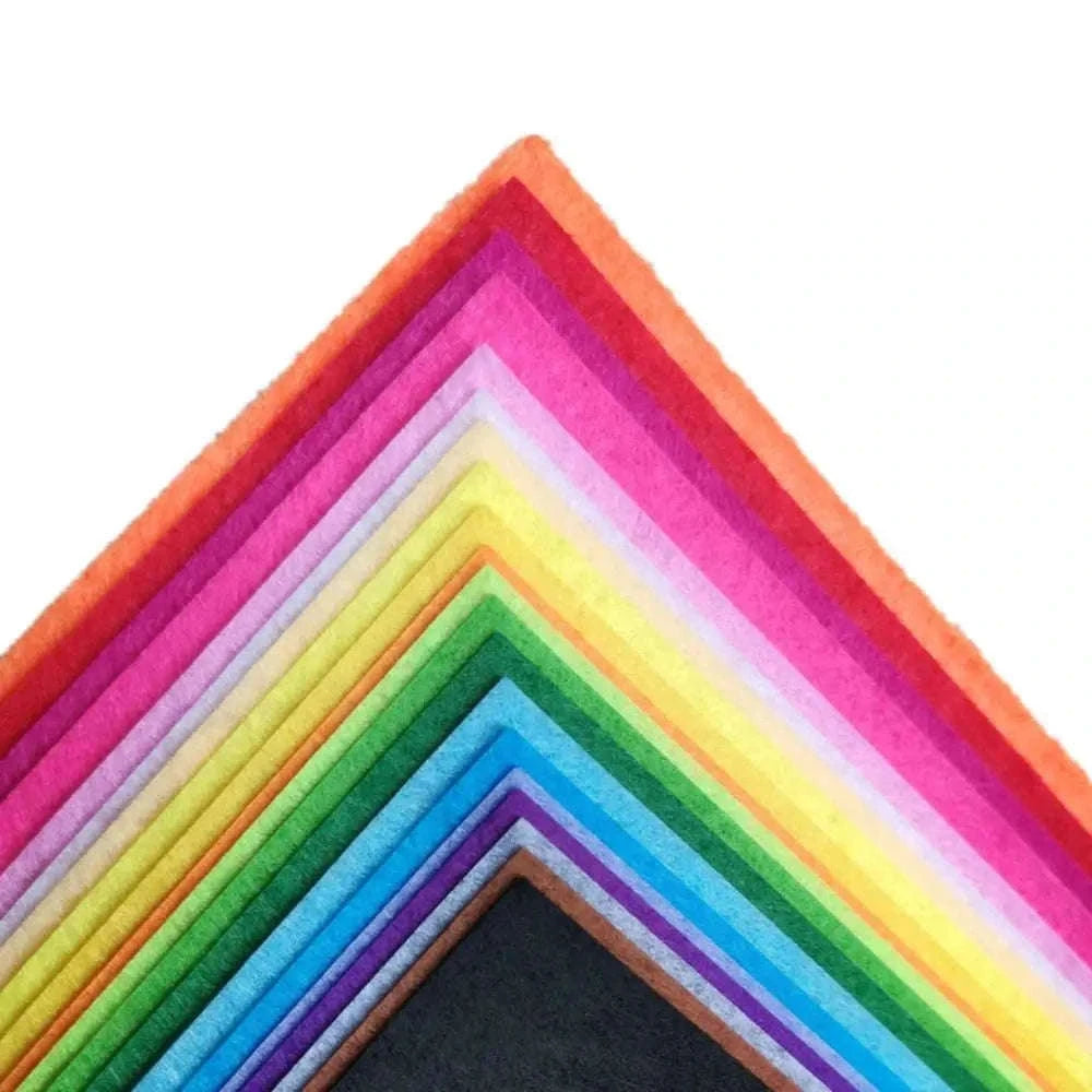 40-Color Soft Felt Fabric Sheets for DIY Crafting-15x15cm 40pcs / China Mainland