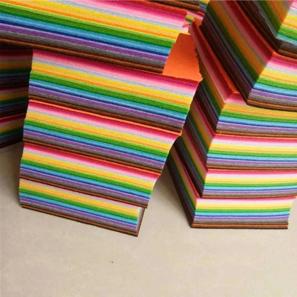 40-Color Soft Felt Fabric Sheets for DIY Crafting-15x15cm 40pcs / China Mainland