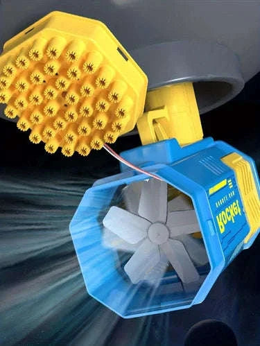 40‑Hole Fully Automatic Bubble Machine with Lights-PURPLE