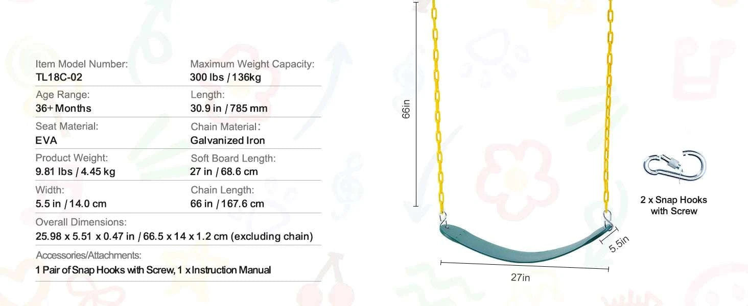 40" Tree Swing Saucer Seat 750lbs with Straps & Adjustable Ropes-Canvas 150lbs / CZECH REPUBLIC