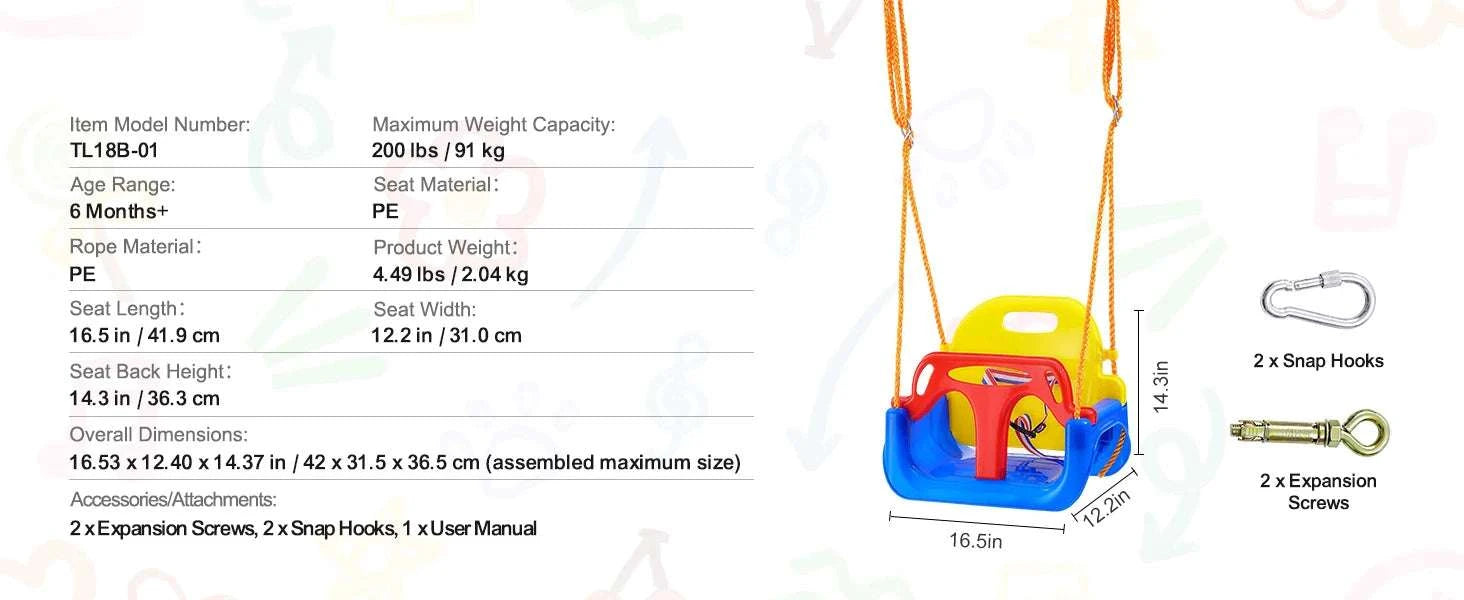 40" Tree Swing Saucer Seat 750lbs with Straps & Adjustable Ropes-Canvas 150lbs / CZECH REPUBLIC