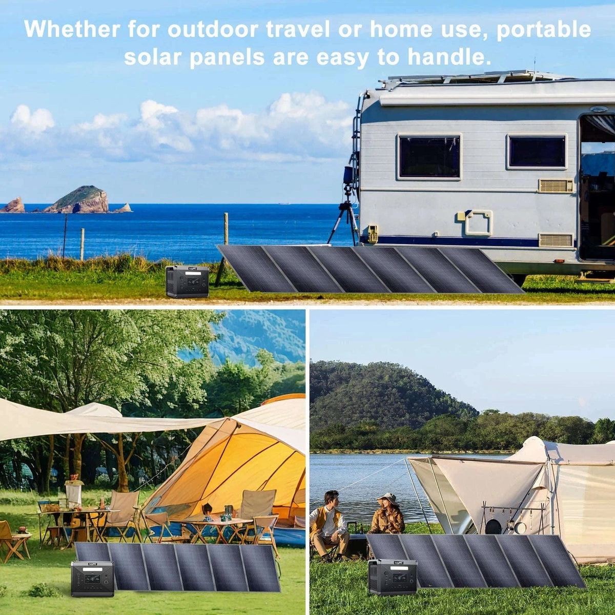 400W Foldable Solar Panel High-Efficiency Charger for Off-Grid Power-T400 1PC / GERMANY