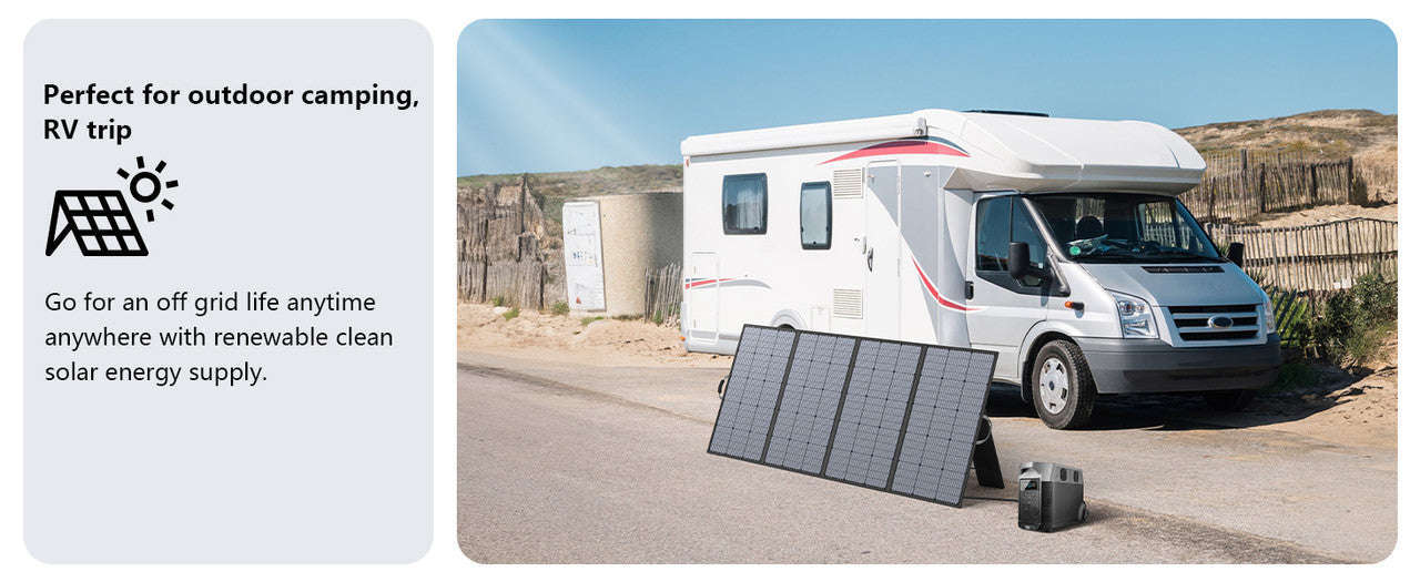 400W Portable Foldable Solar Panel with Kickstands-400W Solar panel / United States
