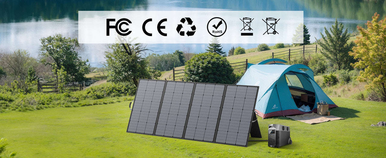 400W Portable Foldable Solar Panel with Kickstands-400W Solar panel / United States