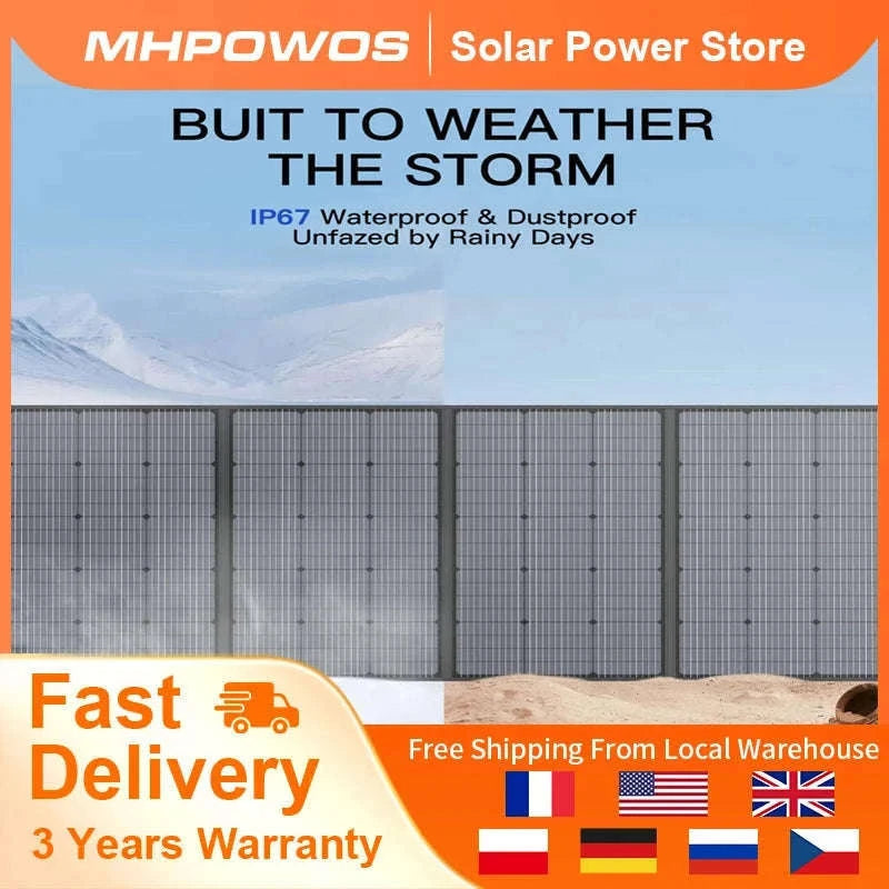 400W Portable Foldable Solar Panel with Kickstands-400W Solar panel / United States