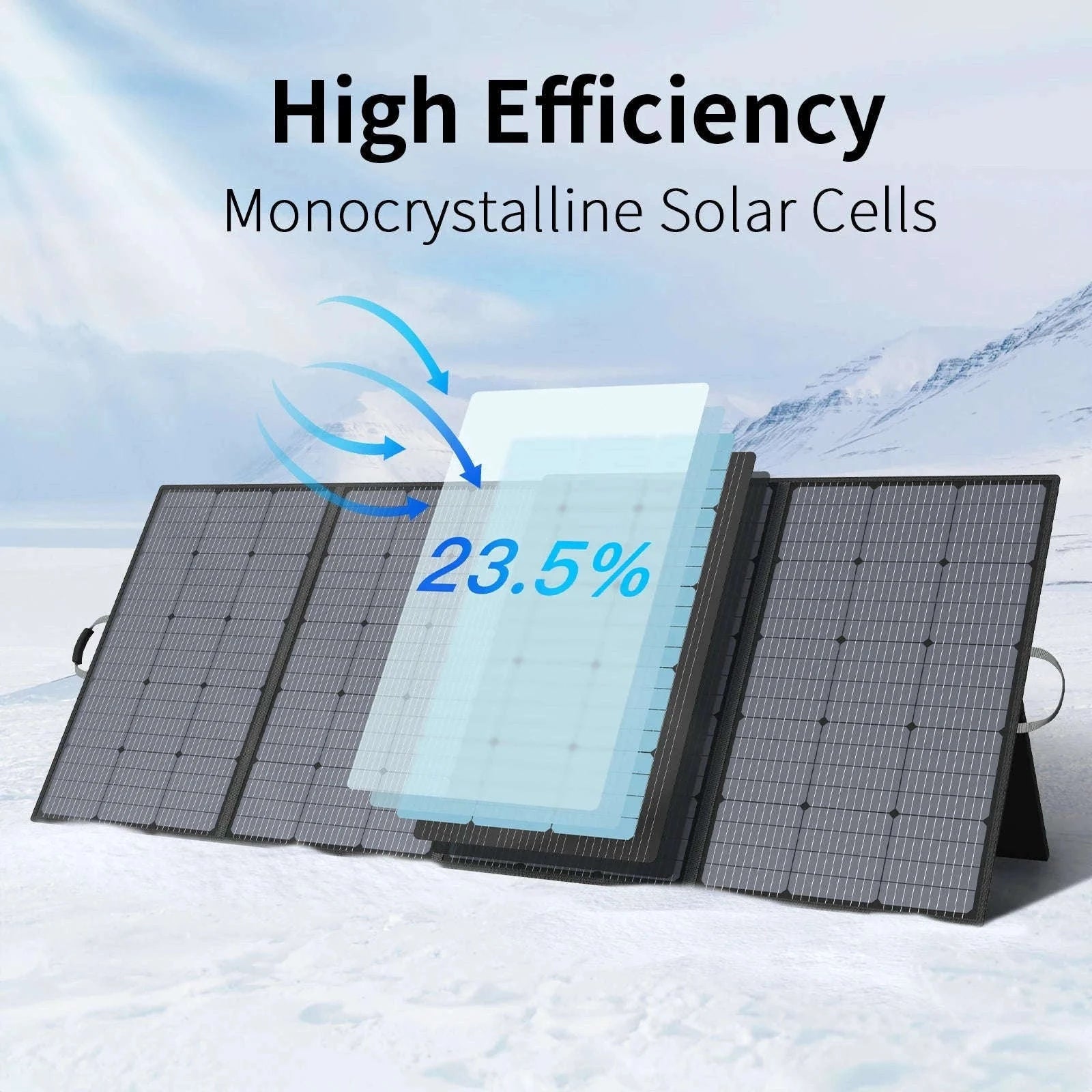400W Portable Foldable Solar Panel with Kickstands-400W Solar panel / United States