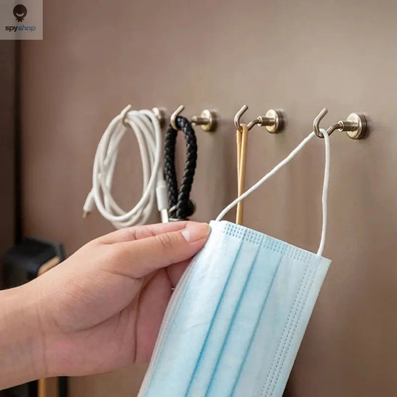 40PCS Strong Magnetic Hooks Multi-Purpose Storage Hooks Home Kitchen Bar Storage Hooks Key Storage Hooks Bathroom Hangers Spy-shop.com