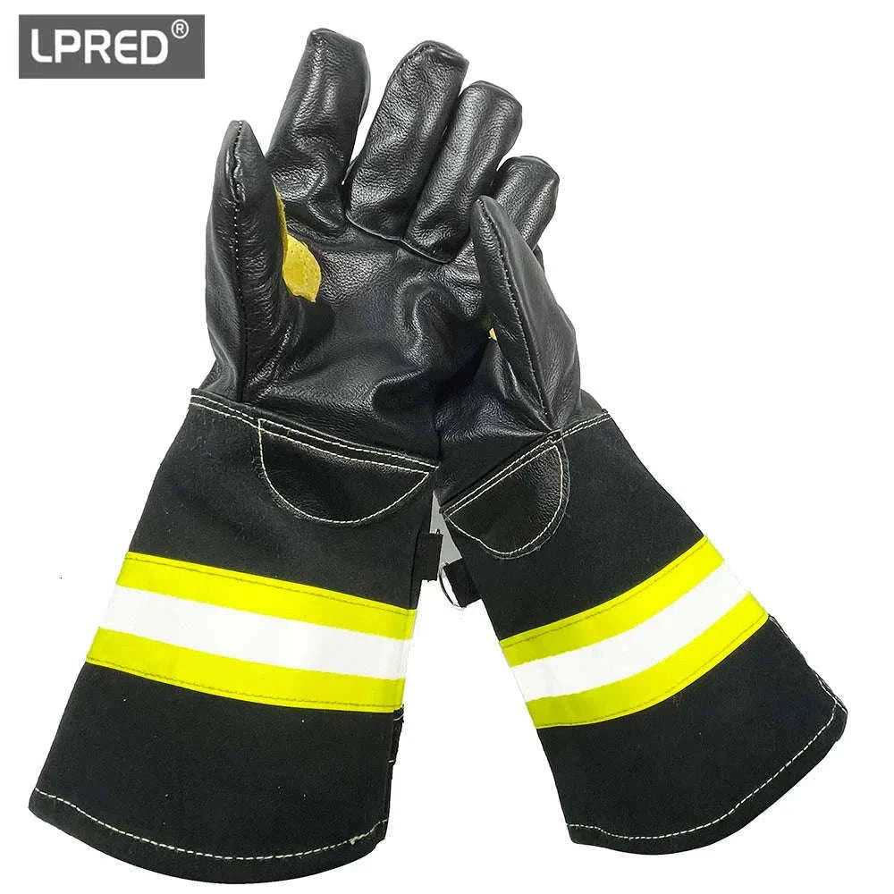 40cm Forest Fire Fighting Gloves with Reflective Strips-Default Title