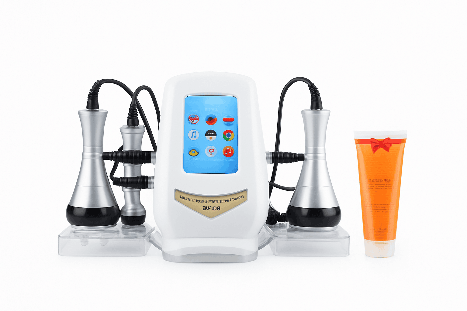 40K 3-in-1 Cavitation Body Slimming Machine Facial Massager-With Base and Gel / US Plug / United States