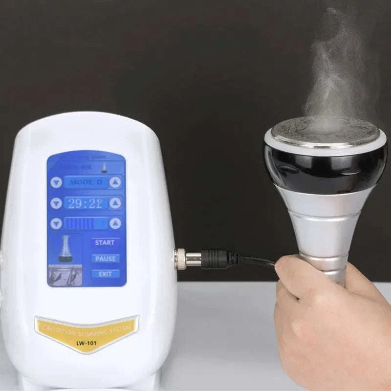 40K 3-in-1 Cavitation Body Slimming Machine Facial Massager-With Base and Gel / US Plug / United States
