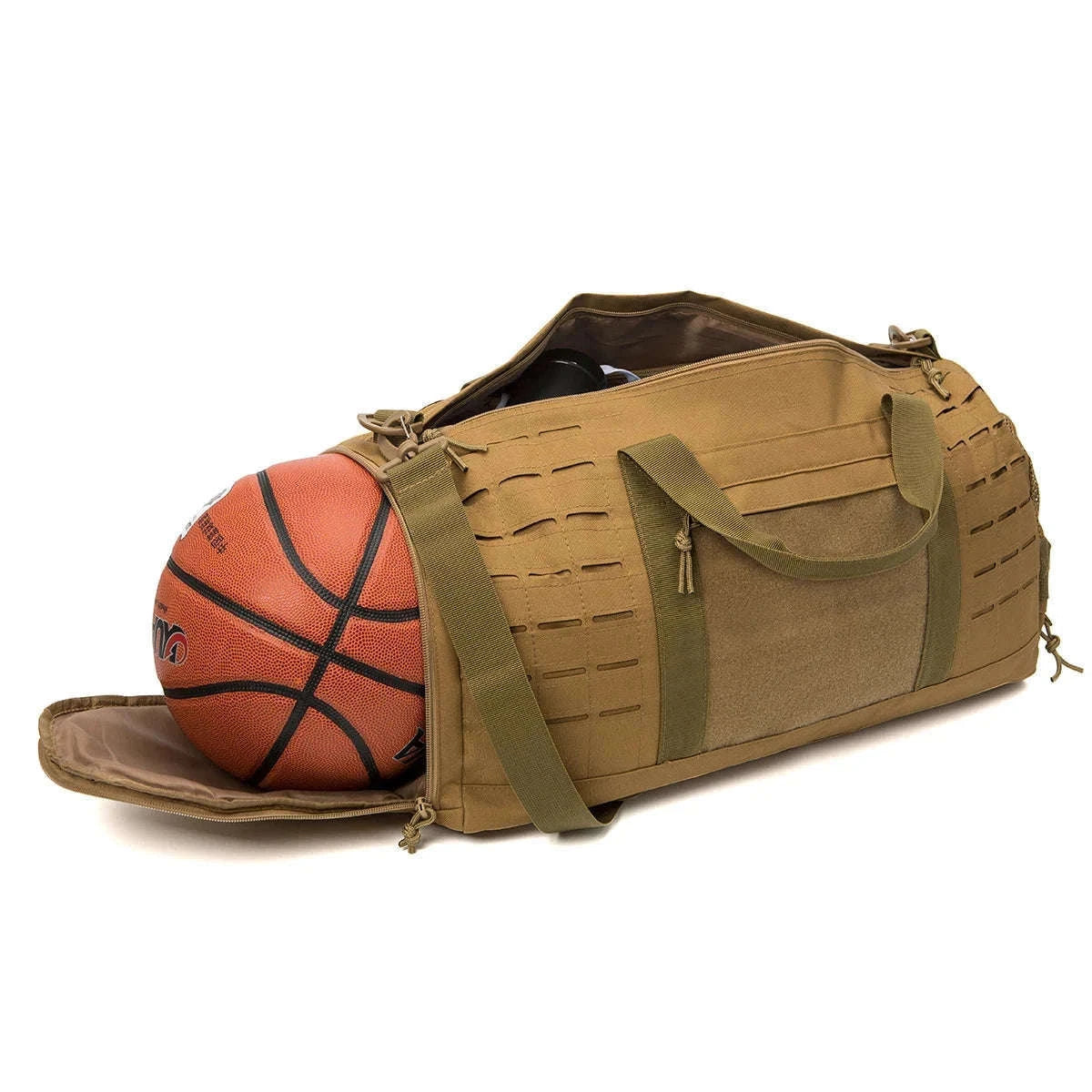 40L Tactical Travel Backpack with Shoe Compartment and MOLLE Webbing-Black / United States