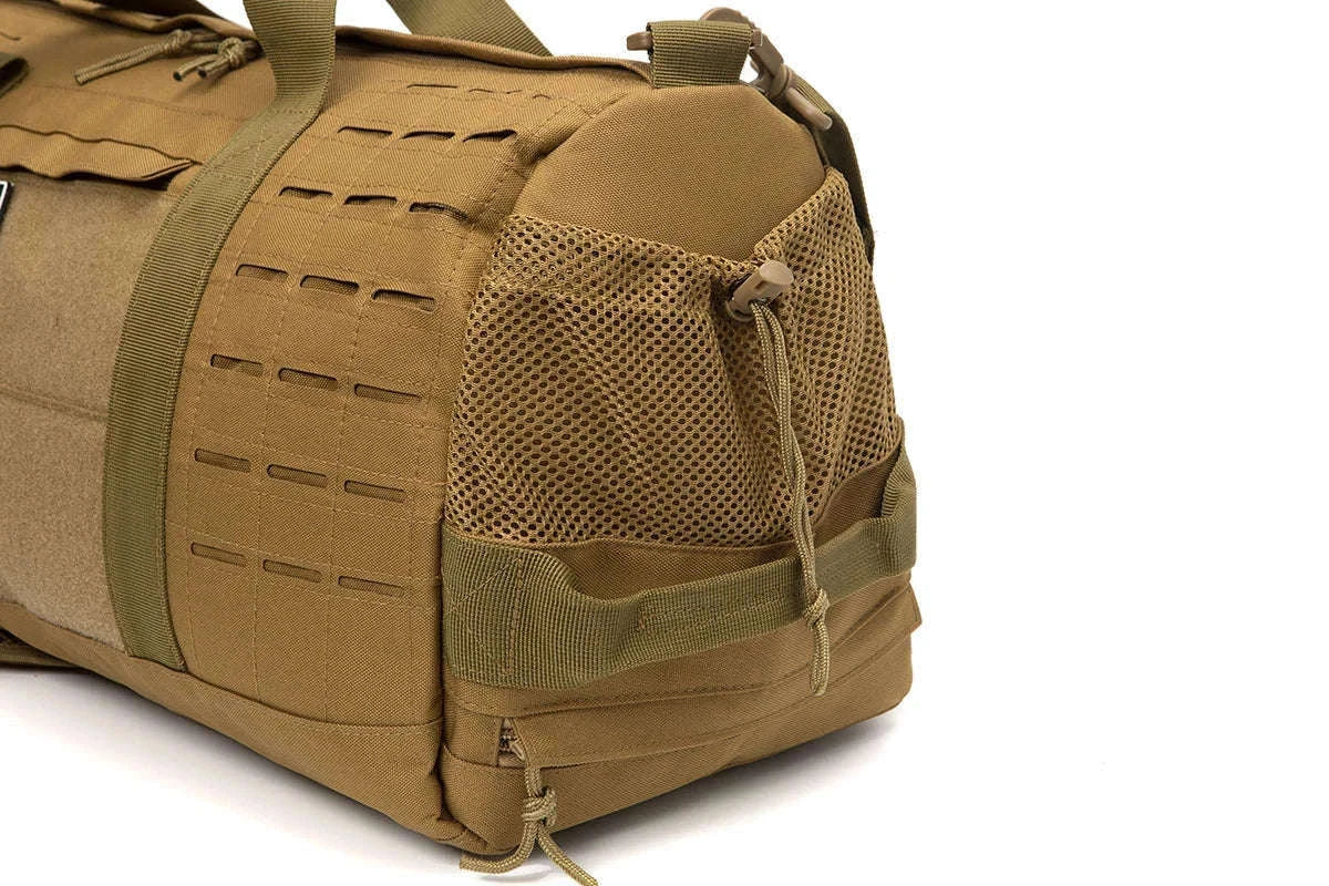 40L Tactical Travel Backpack with Shoe Compartment and MOLLE Webbing-Black / United States