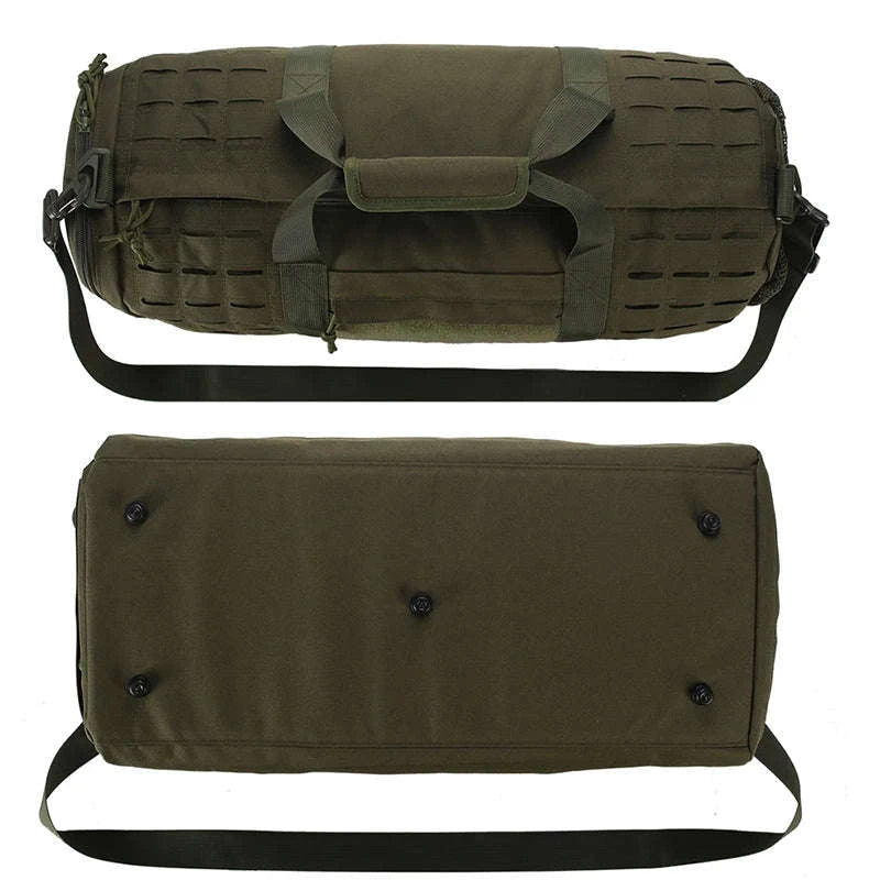 40L Tactical Travel Duffel Bag-Black Camo / United Kingdom