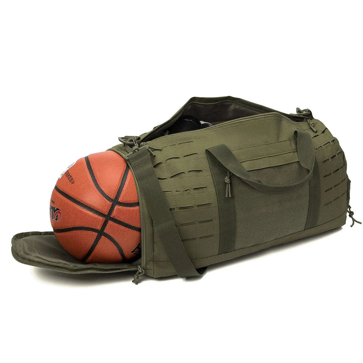 40L Tactical Travel Duffel Bag-Black Camo / United Kingdom