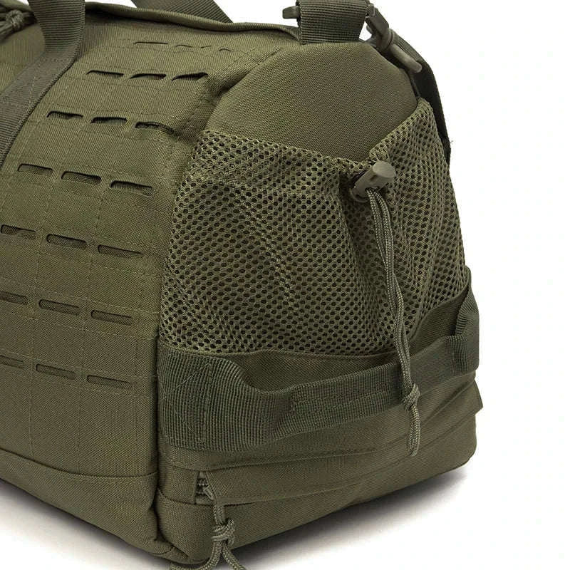 40L Tactical Travel Duffel Bag-Black Camo / United Kingdom