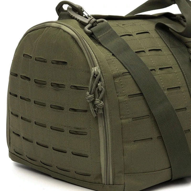 40L Tactical Travel Duffel Bag-Black Camo / United Kingdom