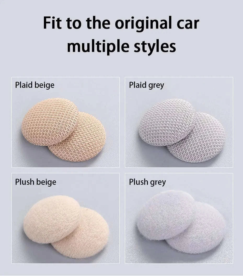 40pcs Car Interior Roof Buckles Headliner Ceiling Cloth Fixing Rivets-Plaid Gray 40pcs