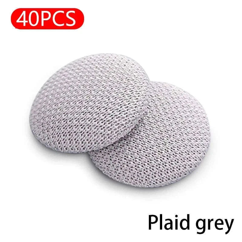 40pcs Car Interior Roof Buckles Headliner Ceiling Cloth Fixing Rivets-Plaid Gray 40pcs
