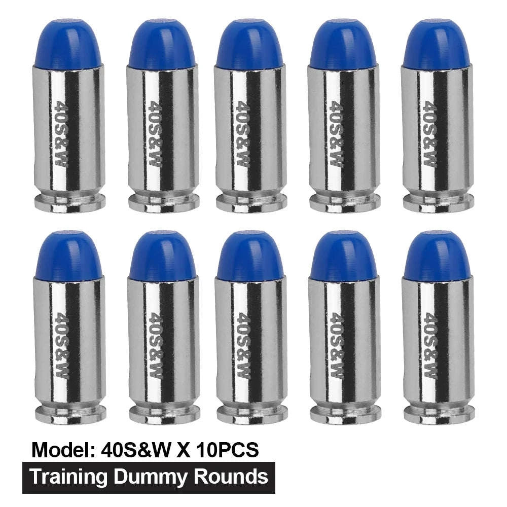 40S&W Dummy Round Practice Training Bullets 10pcs-Blue 10pcs / United States